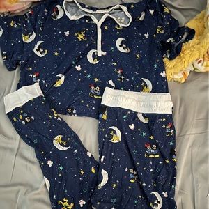 Little Sleepies Disney Mickey pajamas size large